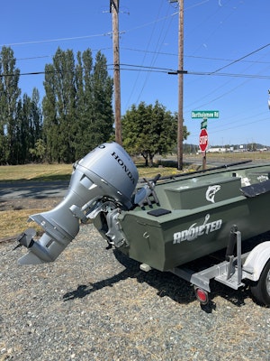 16' Aluminum Boat w/ New Honda 40hp Tiller